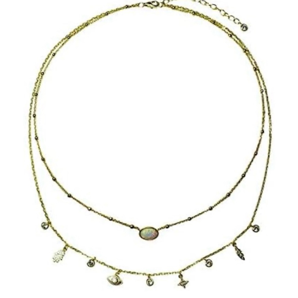 2x’s Jules Smith Necklace+Earring Set NWT COMES IN ORIGINAL PINK SILK BAGS NEW!